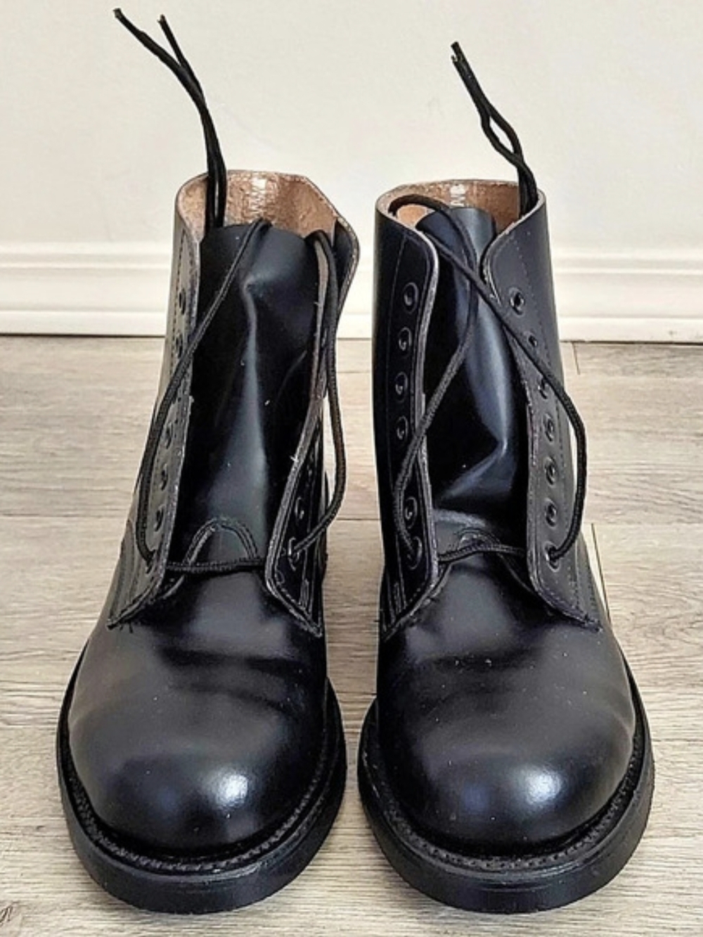 Boulet 1460 Black Combat Boots US 5
